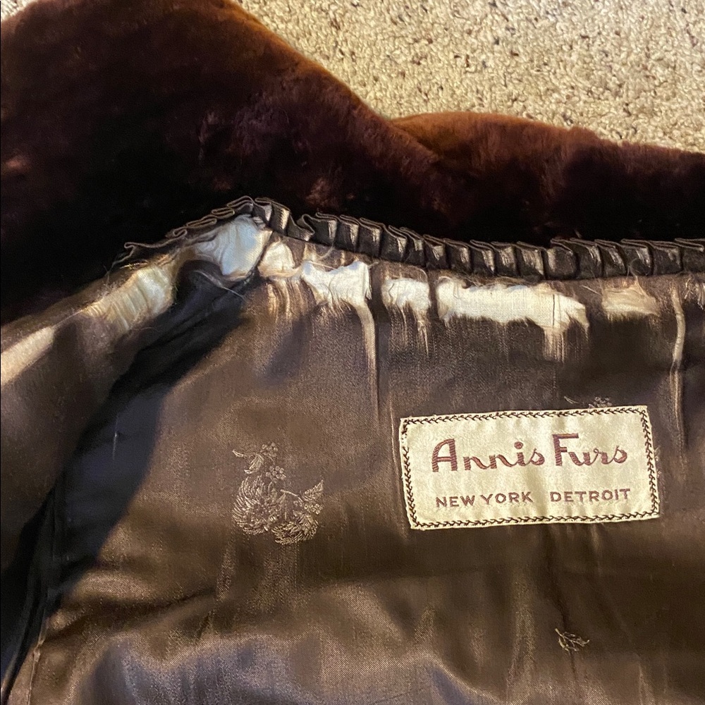Luxurious Brown Faux Fur Coat by Annis Furs - Picture 7 of 8